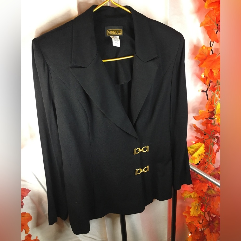 VIRGO II | Women’s Black Vintage Blazer Jacket